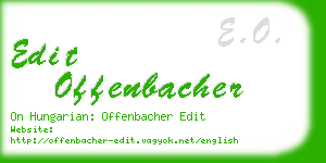 edit offenbacher business card